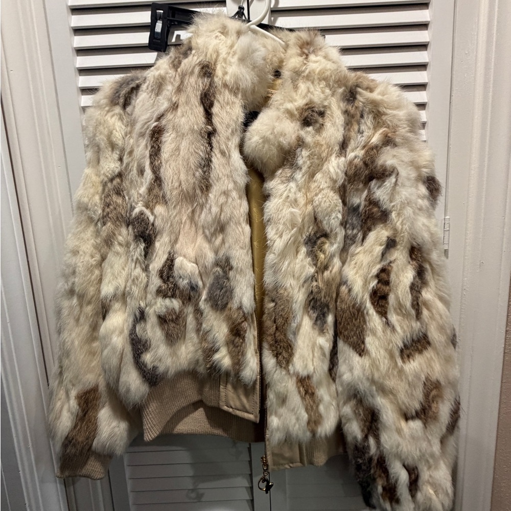 Baby Phat Luxurious rabbit Fur Women's Jacket